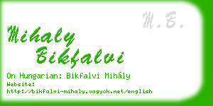 mihaly bikfalvi business card